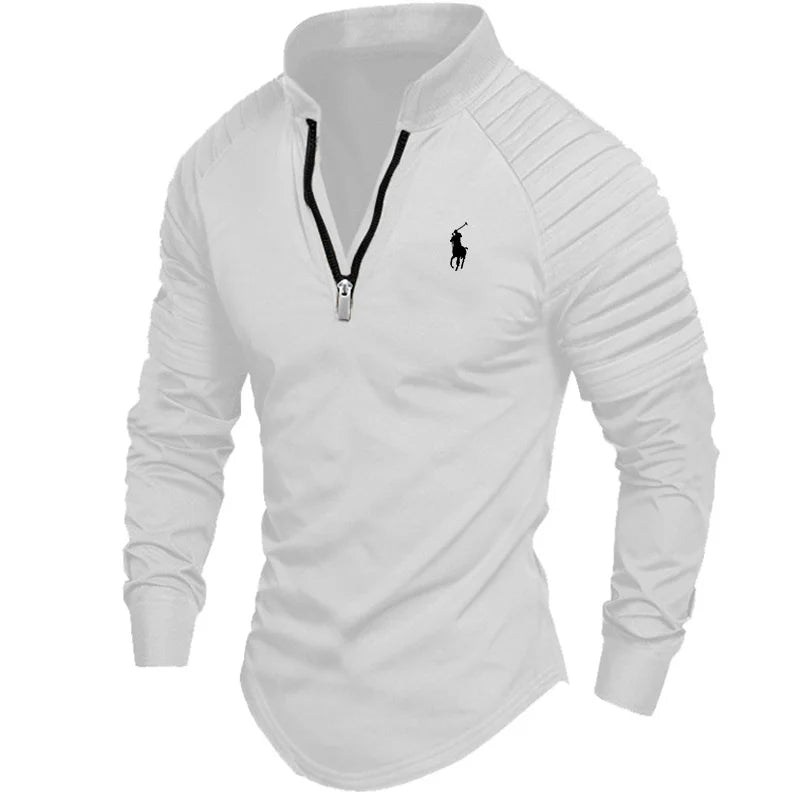 Men's Zip Long Sleeve Sports Leisure Shirt