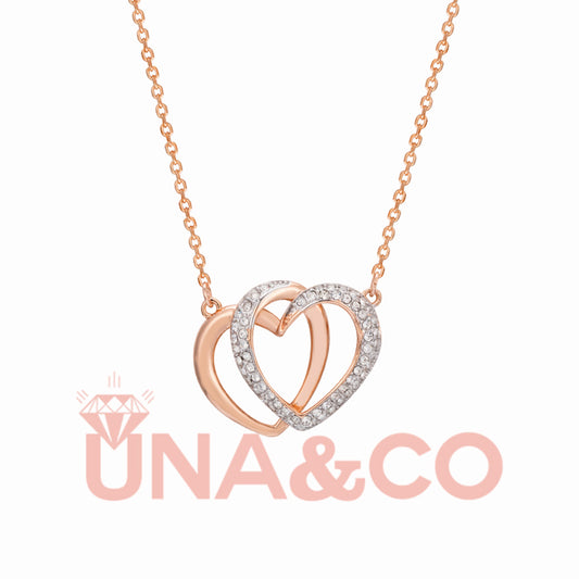 Romantic Heart to Heart Necklace