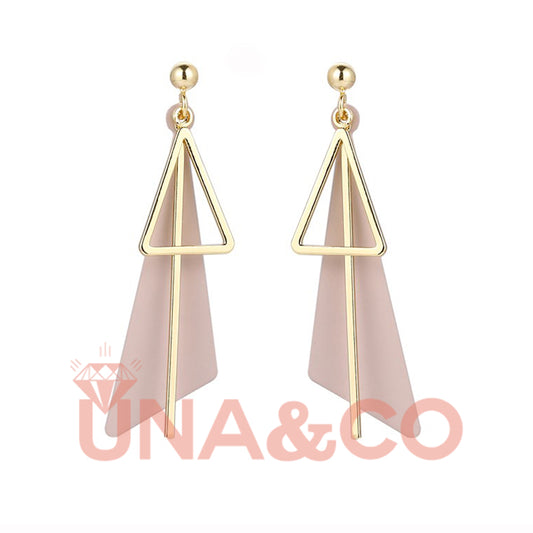 Irregular Geometric Triangle Earrings