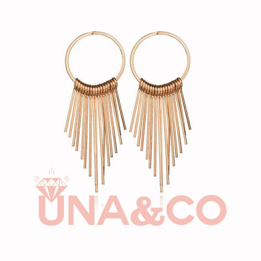 Long Golden Classic Retro Tassel Earrings