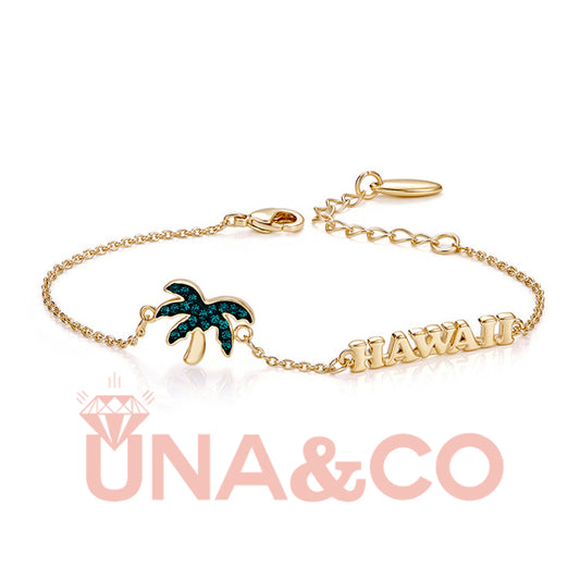 Summer Coconut Palm Hawaiian Style Bracelet