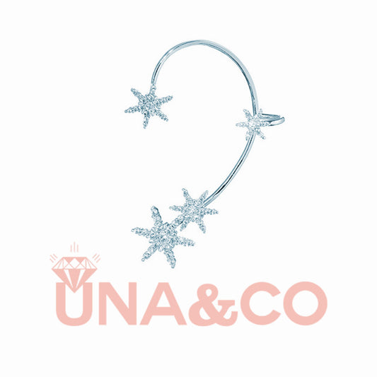 Long Snowflake Ear-hook Earrings