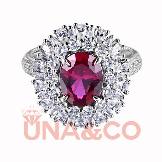 Queen Red Gem Ring